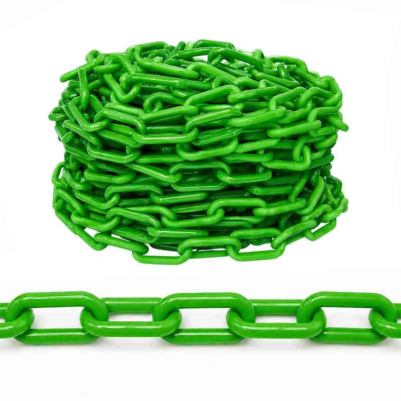 25 Meter 6MM Plastic Chain Green