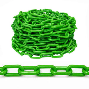 25 Meter 6MM Plastic Chain Green
