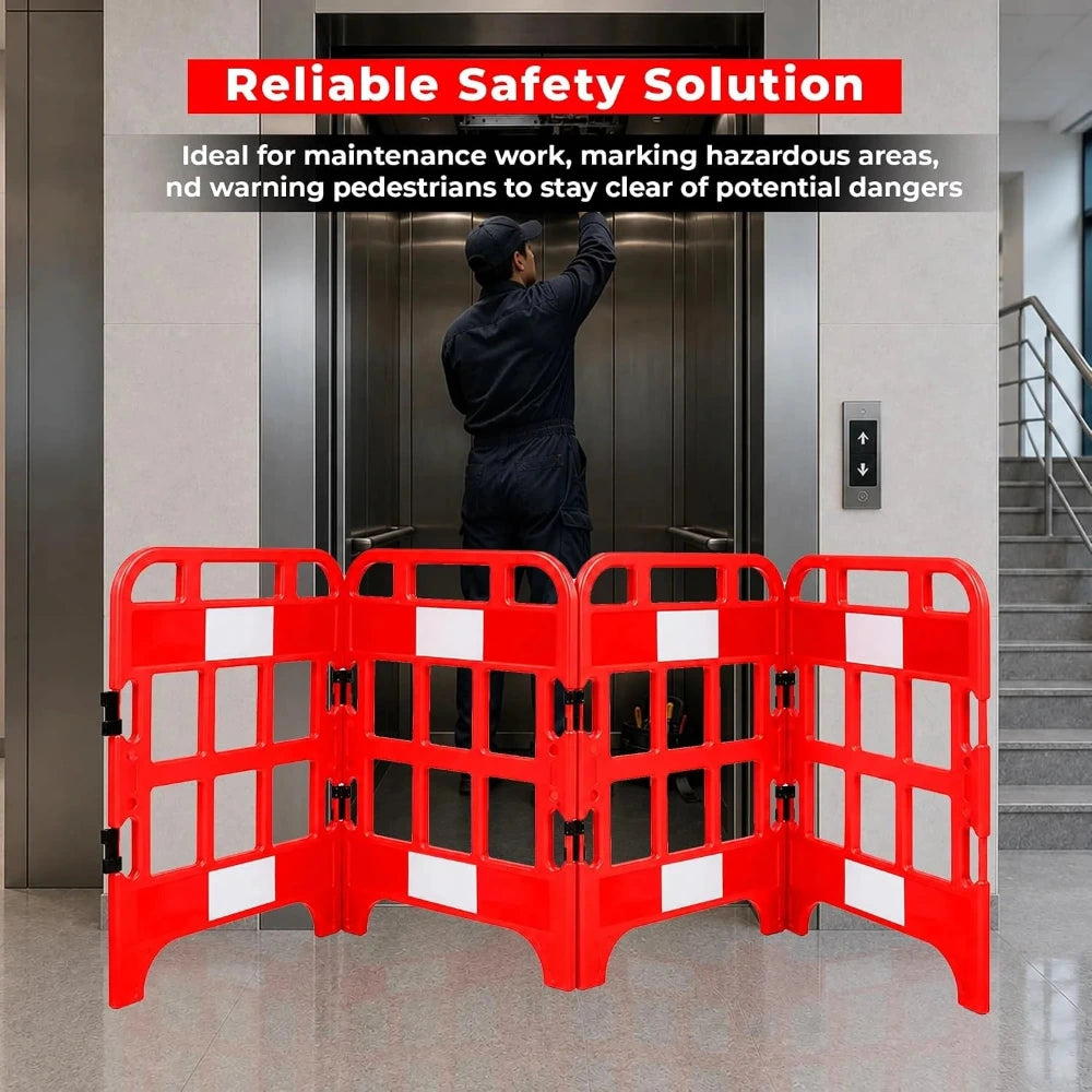foldable barrier for maintenance use