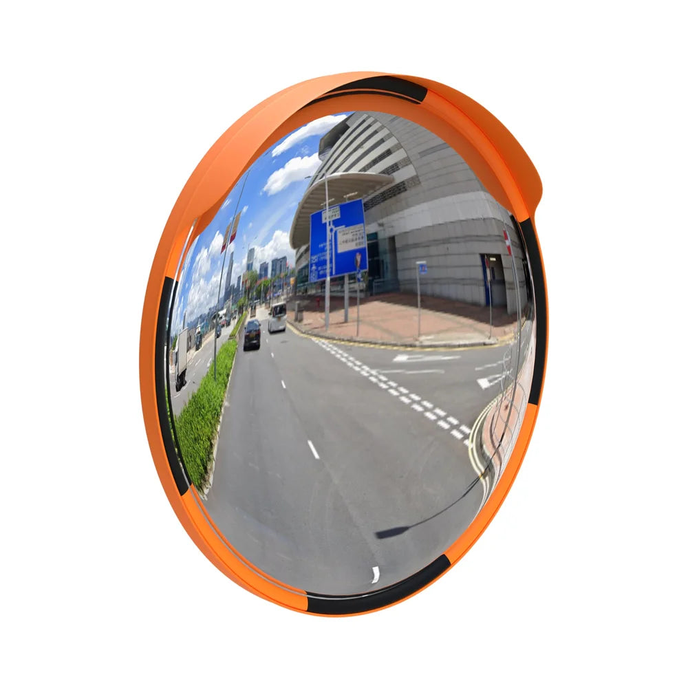 sixty centimeter acrylic convex safety mirror for indoor and outdoor wide angle visibility