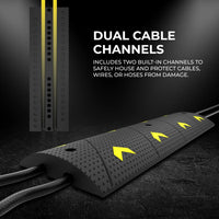 heavy duty speed ramp cable protector for pedestrian and vehicle traffic