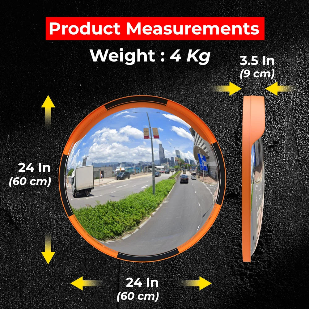 sixty centimeter acrylic convex mirror for commercial buildings and public spaces