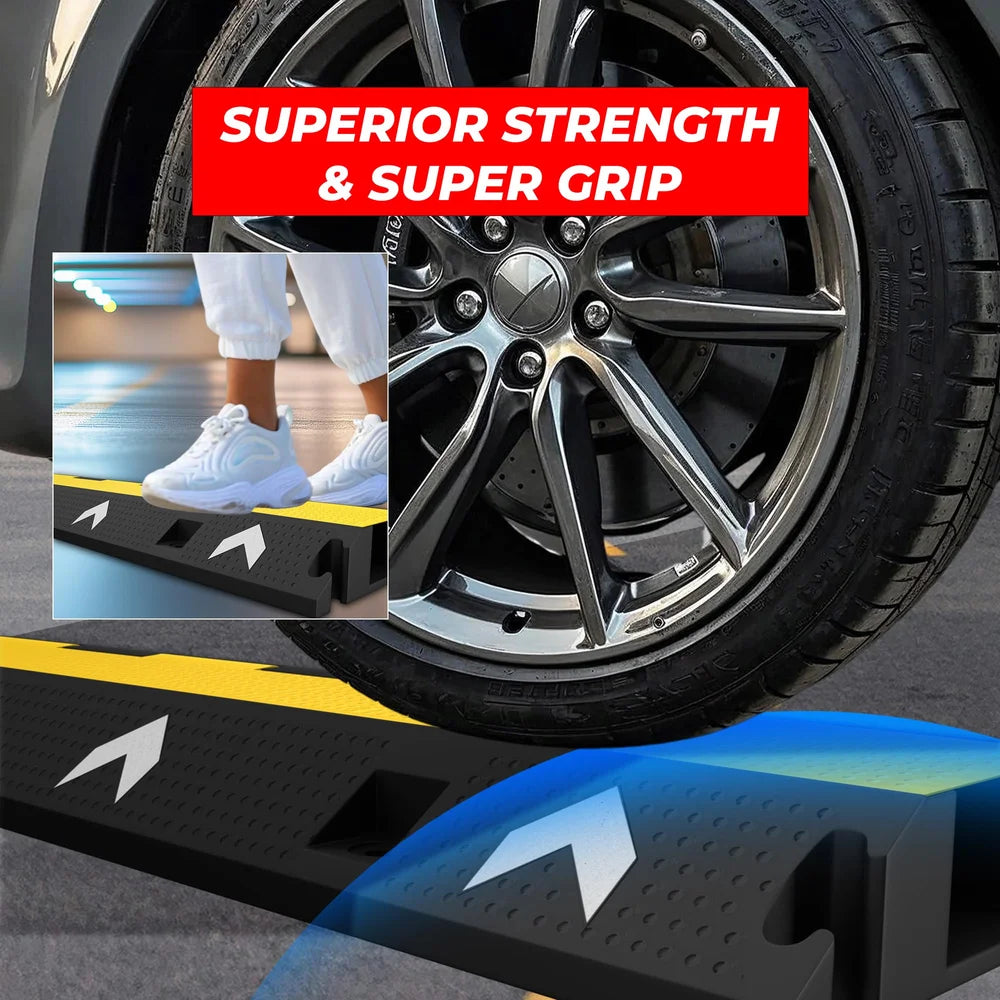 heavy duty single cable ramp for pedestrian and vehicle traffic