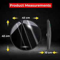 orange convex security mirror for indoor surveillance and blind spots