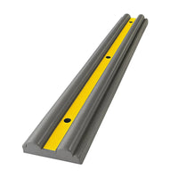 grey PVC wall bumper protector with reflective safety markings