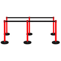 set of 6 pcs queue barrier
