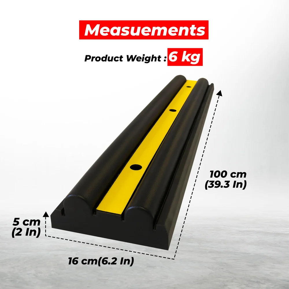 black reflective wall protection guard for collision prevention