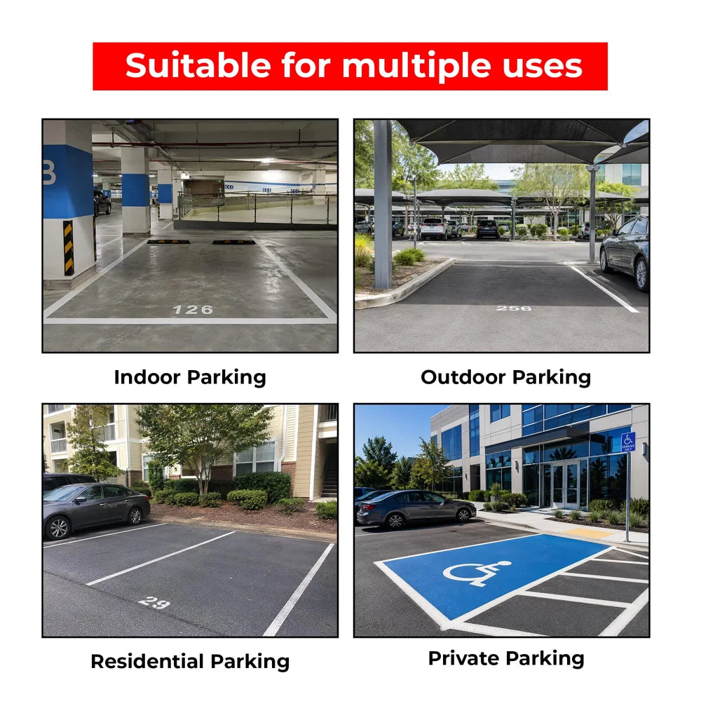 blue reserved disabled parking cone for clear parking guidance