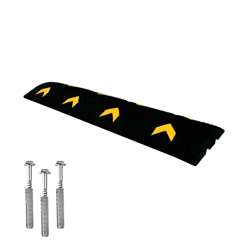 speed ramp cable protector with two channels for cable safety
