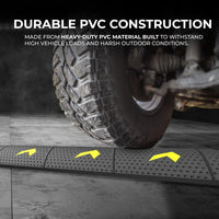 two channel cable ramp protector for protecting electrical cables