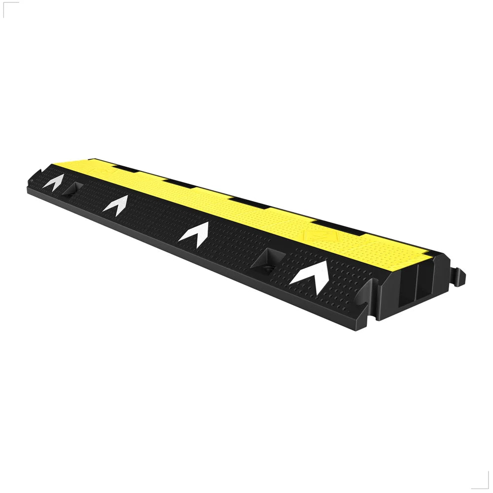 heavy duty two channel cable protector for safe cable management