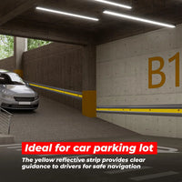 grey PVC wall bumper guard for parking and warehouse safety