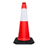 100CM Traffic Safety Cone - Red | Road Cone with Weighted Base