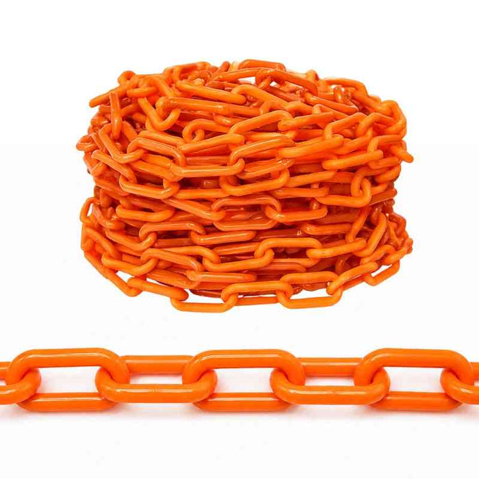 25 Meter 6MM Plastic Chain Orange