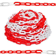 25Meter Red & White Plastic Chain Barrier