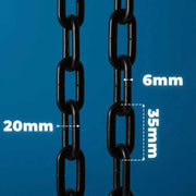 Black Plastic Chain Barrier 3M x 6MM
