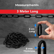 3Meter 8MM Plastic Chain Barrier