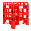 4-Panel Folding Manhole Barrier – Red Reflective HDPE Workgate Safety Barrier for Pedestrian Protection