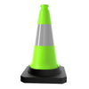 50CM Parking Cone with Weighted Base | Green Reflective Traffic Safety Cone