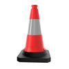 50CM Traffic Safety Cone | Red Parking Safety Cone with Black Base