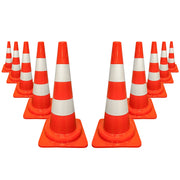 55CM Flexible PVC Traffic Cone | Orange Reflective Road Safety Cone