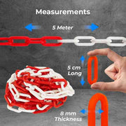 5 Meter Plastic Barrier Chain