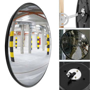 100CM Indoor Convex Safety Mirror Black Wide Angle Security Mirror