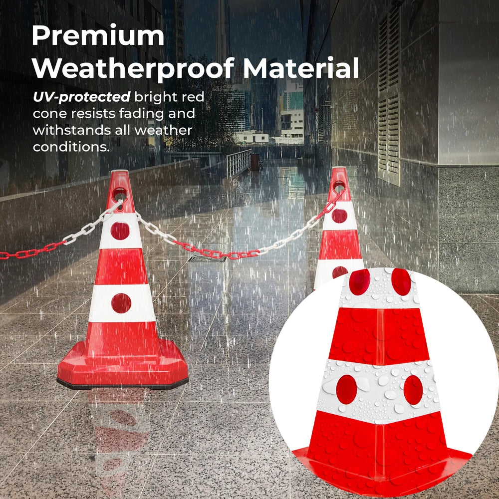 outdoor 62cm red traffic cone