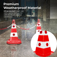 outdoor 62cm red traffic cone