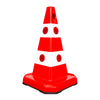 62CM Traffic Cone with Rubber Base | Reflective Safety Cone Barrier - Red