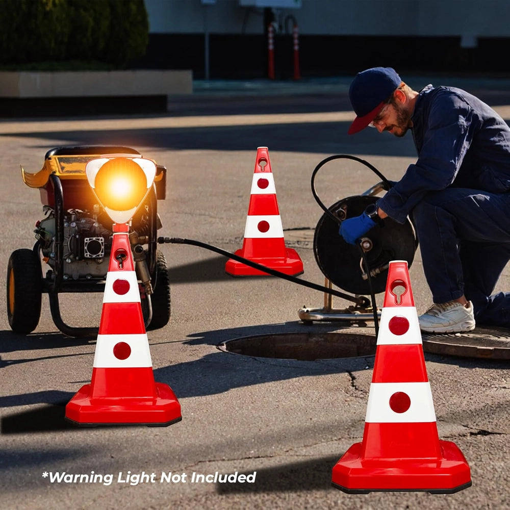 62cm red traffic cone safety barrier