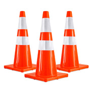 70CM Flexible PVC Road Cone | Orange Traffic Safety Cone