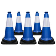 75CM Blue Traffic Safety Cone | Stackable Safety Cone with Weighted Base