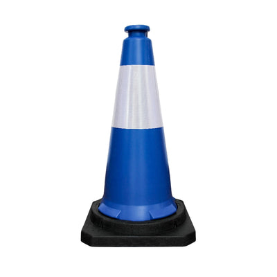 75CM Blue Traffic Safety Cone | Stackable Safety Cone with Weighted Base