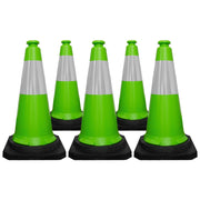 75CM Traffic Safety Cone | Green Reflective Safety Cone