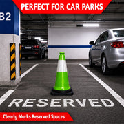 75CM Traffic Safety Cone | Green Reflective Safety Cone