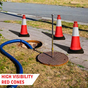 75CM Red Traffic Safety Cone | High Visibility Parking Cone