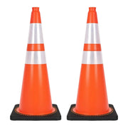 75CM Orange PVC Traffic Cone with Weighted Base | 2.5KG Reflective Road Safety Cone