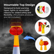 75CM Orange PVC Traffic Cone with Weighted Base | 2.5KG Reflective Road Safety Cone