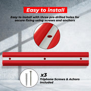 100CM PVC Wall Bumper Protector Red Reflective Wall Guard