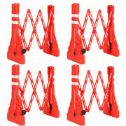 Expandable Safety Barrier 2.5 Metre – Red Folding Concertina Barrier with Reflective Strips