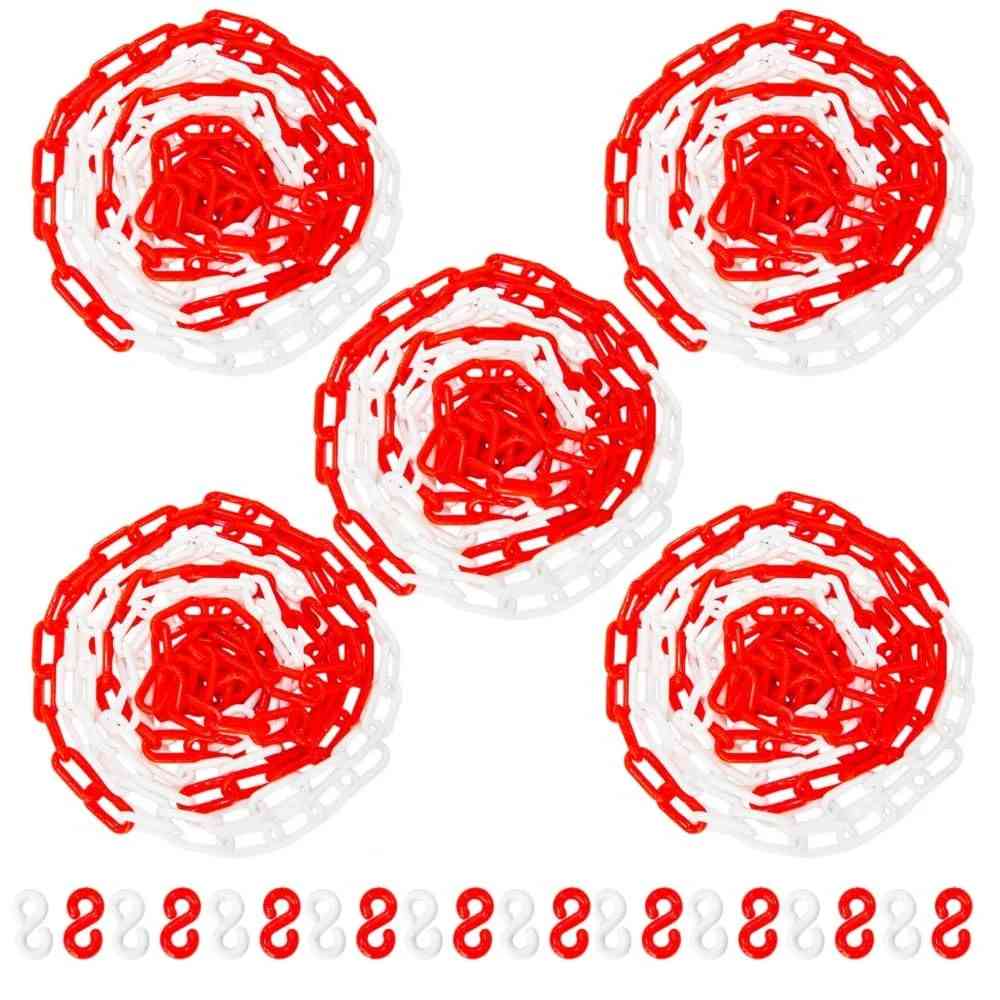Set of 5 Plastic Chain - 10 Meter 8MM