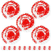 Set of 5 Plastic Chain - 10 Meter 8MM