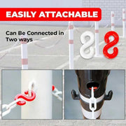 10 Meter Plastic Chain - Red & White