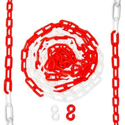 10 Meter Plastic Chain - Red & White