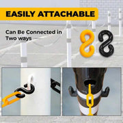 10-Meter Yellow & Black Plastic Chain