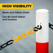 10 Meter 8MM Plastic Chain - Yellow and Black