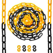 10-Meter Yellow & Black Plastic Chain
