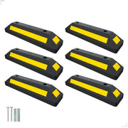 57CM Black PVC Wheel Stop | Parking Curb Block for Cars, Vans, Trucks, RVs & Trailers