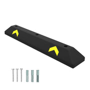 90CM Recycled PVC Wheel Stopper | Heavy Duty Black Parking Curb